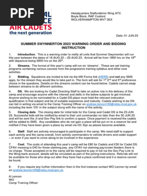 SS23 Warning Order and Bidding Instruction 2