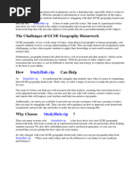 Gcse Geography Homework Ideas