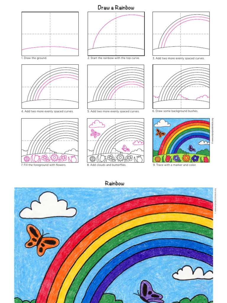 Draw A Rainbow | PDF | Art