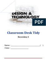 SEC 2 D&T HANDOUT - 2023 - Classroom Desk Tidy