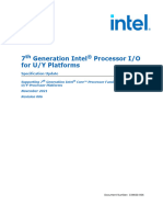 7 Generation Intel Processor I/O For U/Y Platforms: Specification Update