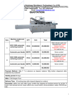 Quotation of KXZ-130B automatic cartoning machine-2024.01.19