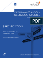 Eduqas A Level Religious Studies Spec From 2016 e 011020