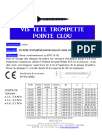 Vis Tete Trompette Pointe Clou