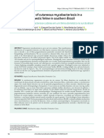 First case of cutaneous mycobacteriosis in a  domestic feline in southern Brazil ActaVB+v17n3_16-19