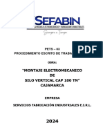 Sig - Pro-03 - Sefabin - Montaje Electromecanico de Silo Vertical Cap 100 TN - Cajamarca