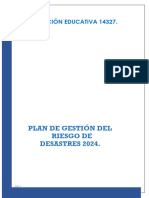 Plan de Gestion de Riesgo de Desastres 2022