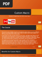 Custom Macro - Course Details