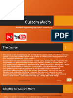 Custom Macro - Course Details