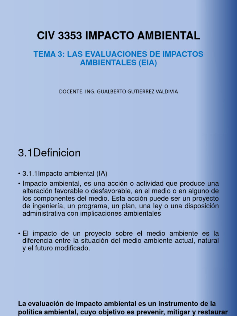 Eia Cap. Iii 2 2021 | PDF | Evaluación de impacto ambiental | Entorno ...