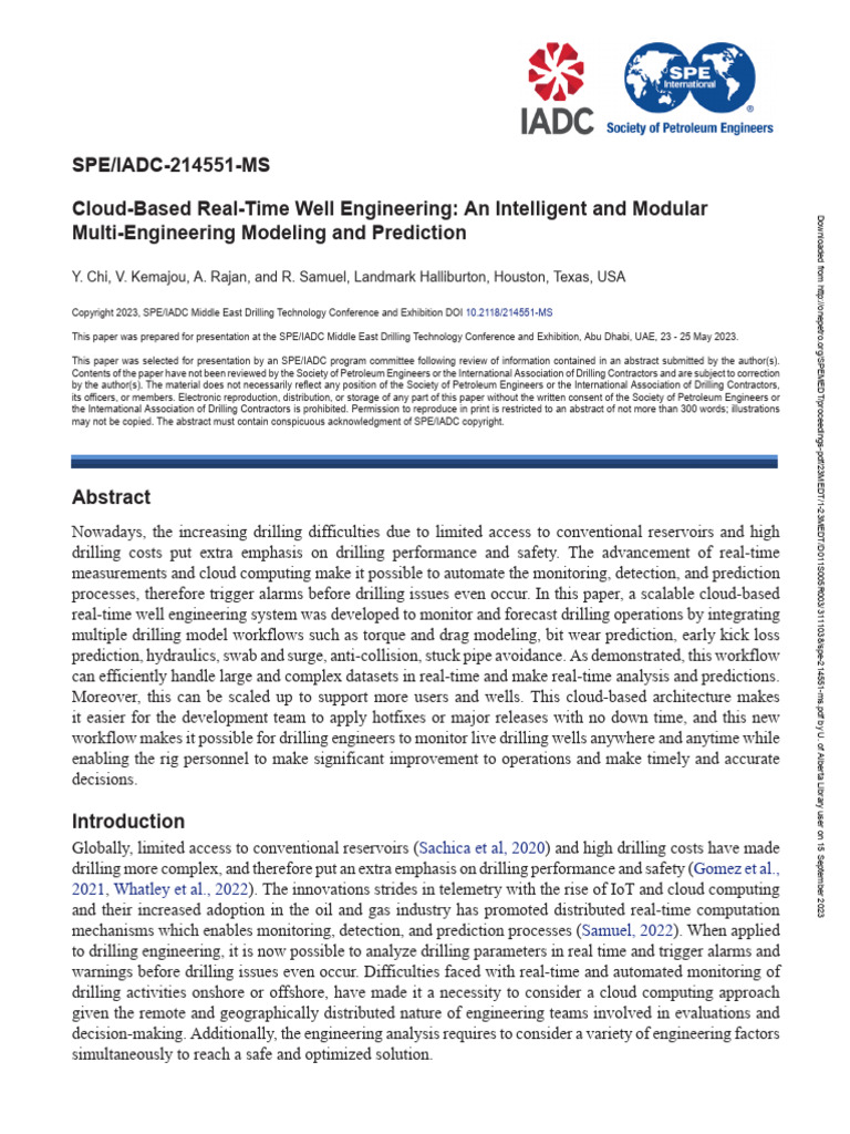 2023 Cloud Based Real Time Well Engineering An Intelligent and ...