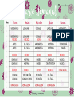 Horario Nuevo 18 de Abril 2022