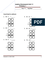Math Homework Unit 11 - Copy
