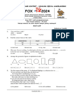 2024 - Konkurs Języka Angielskiego - FOX - grupa Eagles