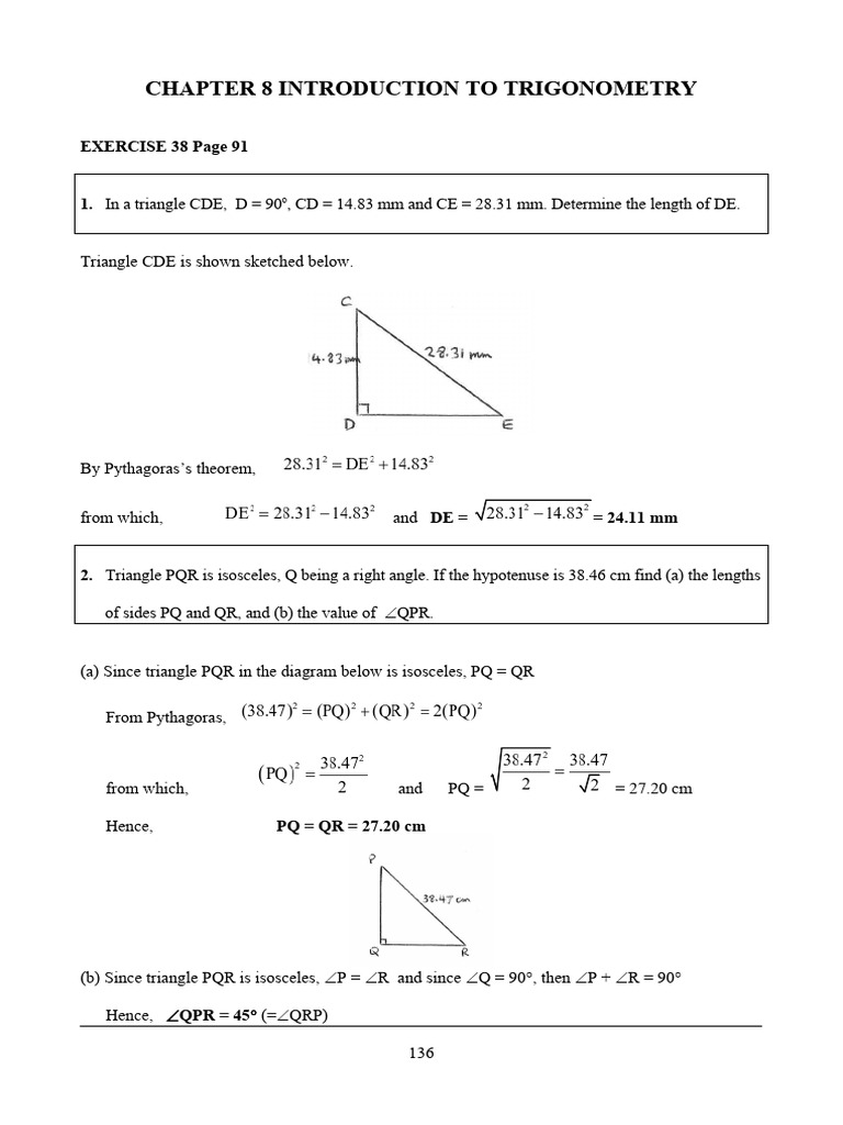 Trigonometry Exercises and Solutions | PDF | Trigonometric Functions ...