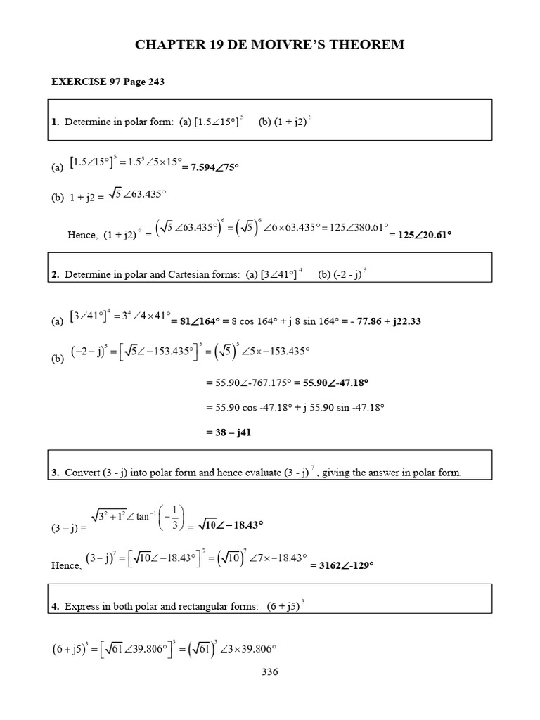 Higher Eng Maths 9th Ed 2021 Solutions Chapter | PDF | Circle | Complex ...
