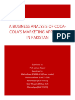 A Business Analysis of Coca-Cola Marketing Approach in Pakistan