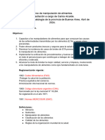 Manipulación de Alimentos.