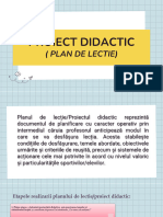 Proiectul didactic - Practica pedagogica