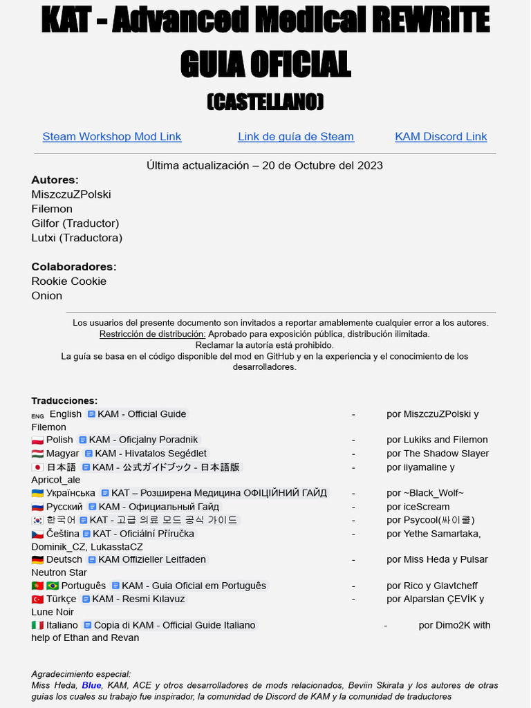 KAT - Official Guide - Castellano | PDF | Reanimación cardiopulmonar ...