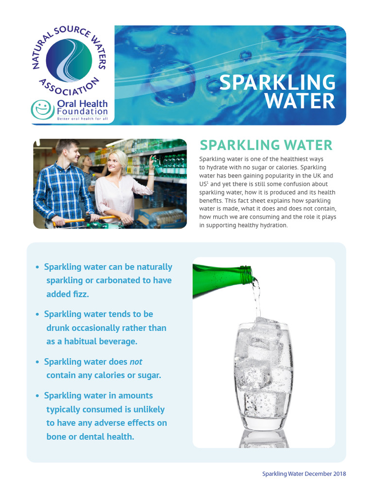 Understanding Sparkling Water Benefits | PDF | Carbonated Water | Water