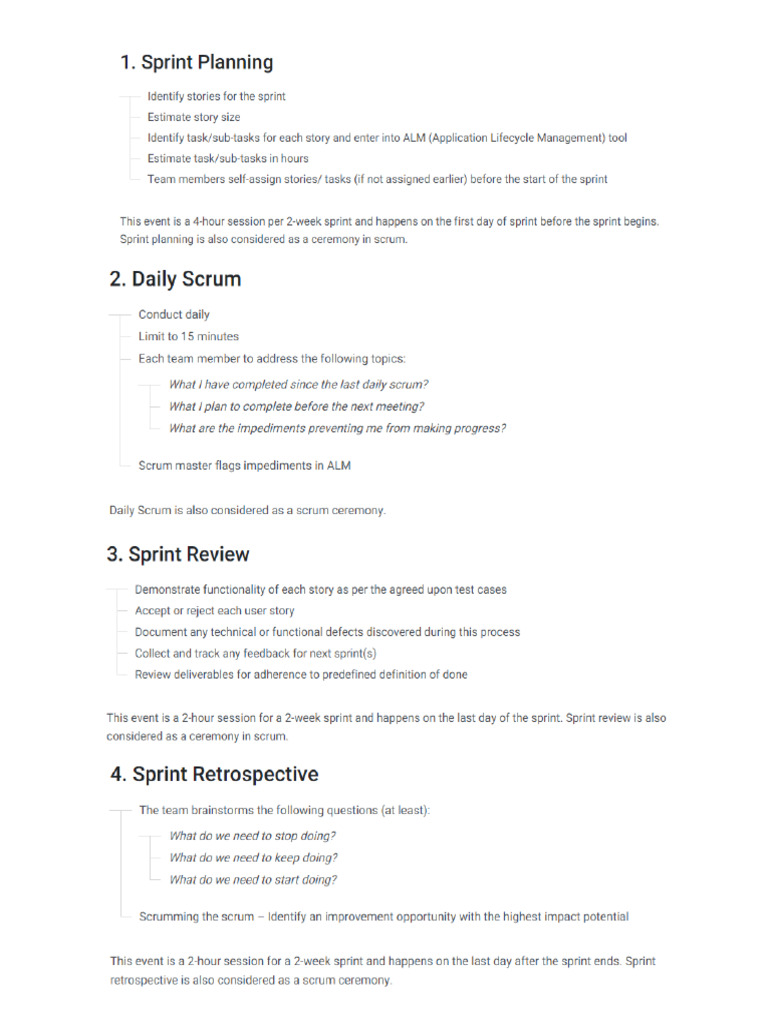 Sprint Events | PDF