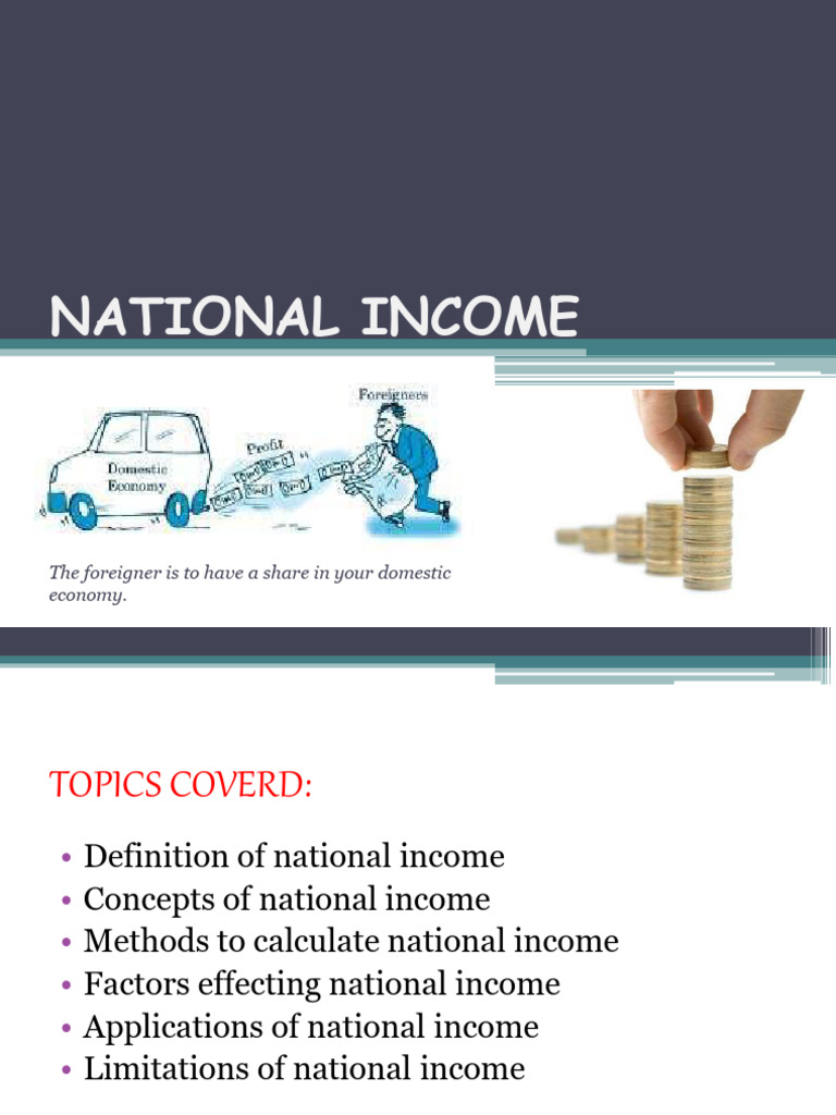 EXPLAIN THE CONCEPT OF NATIONAL INCOME AND ITS IMPORTANCE visual data 8