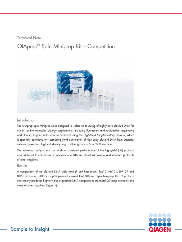 TI QIAprepSpinMiniprepKit 0917 WW | PDF | Biology | Life Sciences