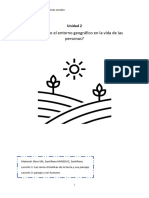 3° Unidad 2 - Como influye el entorno geográfico en la vida de las personas