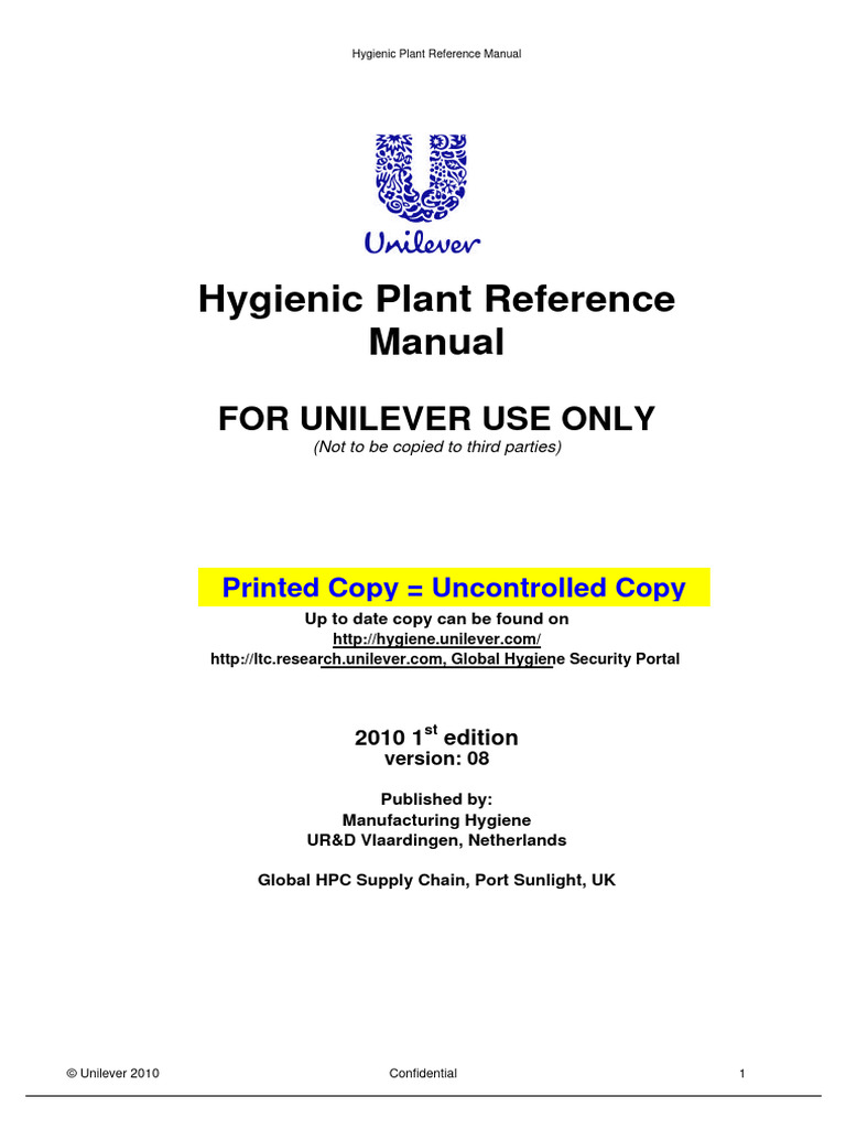 Hygienic Plant Reference Manual | PDF | Pump | Valve