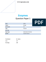 5.1 Enzymes CIE IGCSE Biology Practicals QP