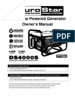 Gasoline Powered Generator Owner's Manual: Max Tool Customer Service