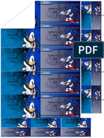 Etiquetas Sonic Azul