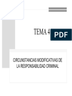 TEMA 4 Circunstancias Modificativas de La Responsabilidad Criminal