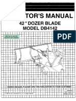 Honda DB4142 Dozer Blade Operator's Manual