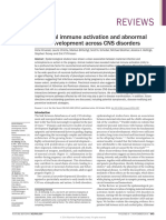 Maternal iimmune actiovation an abnormal brain development across CNS disorders