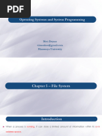 OS - Chapter - 5 - File System