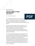 The New Religion of Risk Management