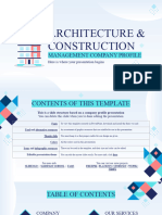 Architecture & Construction Management Company Profile by Slidesgo