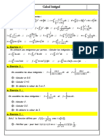 Calcul Integral Exercices