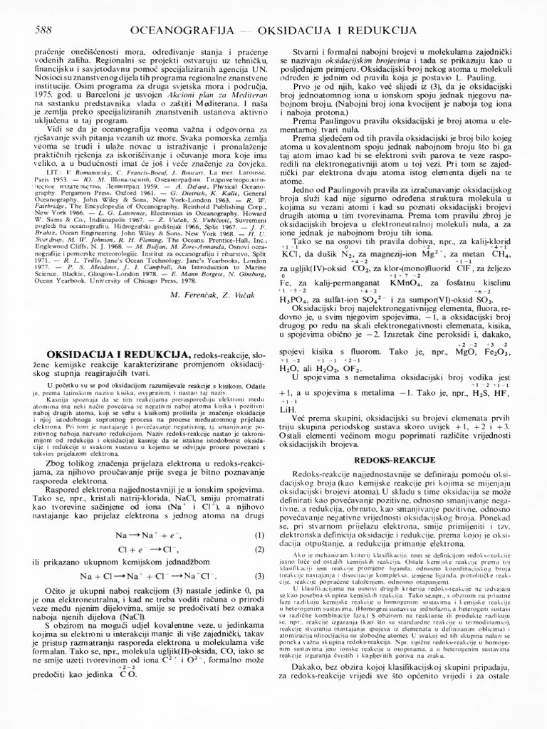 Oksidacija I Redukcija | PDF