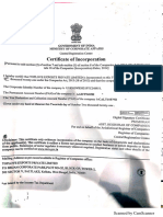 Certificate of Incorporation Toplove