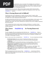 Homework Help in Nursing