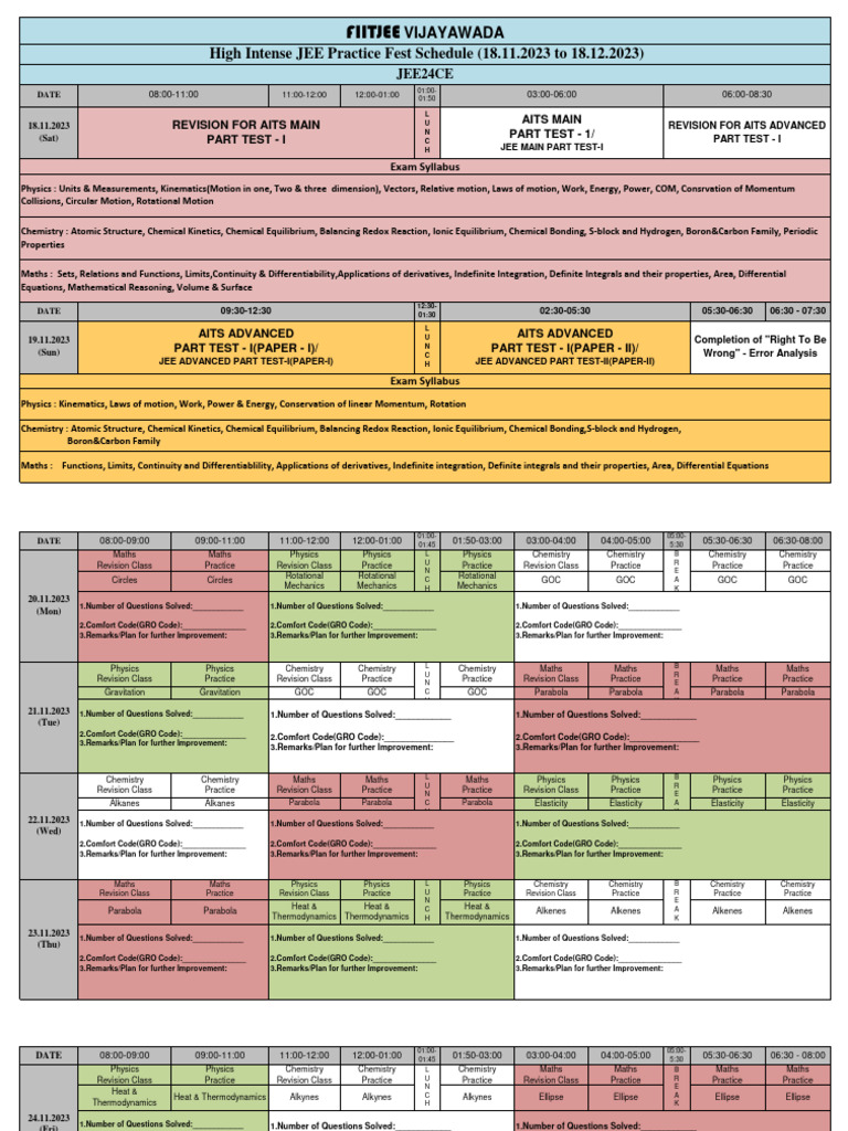Timetable Pdf Momentum Chemical Equilibrium