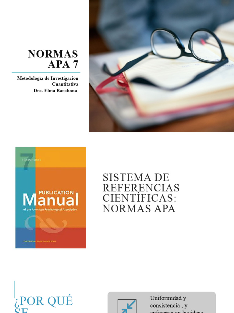 Normas APA 7: Citas y Referencias | PDF | Estilo apa | Bases de datos