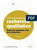 Méthodologie de La Recherche Qualitative. Les Questions Clés de La Démarche Compréhensive-2016