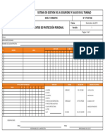 FT-SST-036 Formato Inspeccion de Elementos de Protección Personal