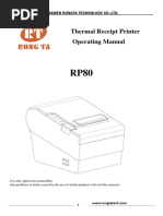 Thermal Receipt Printer RONGTA TECHNOLOGY RP80