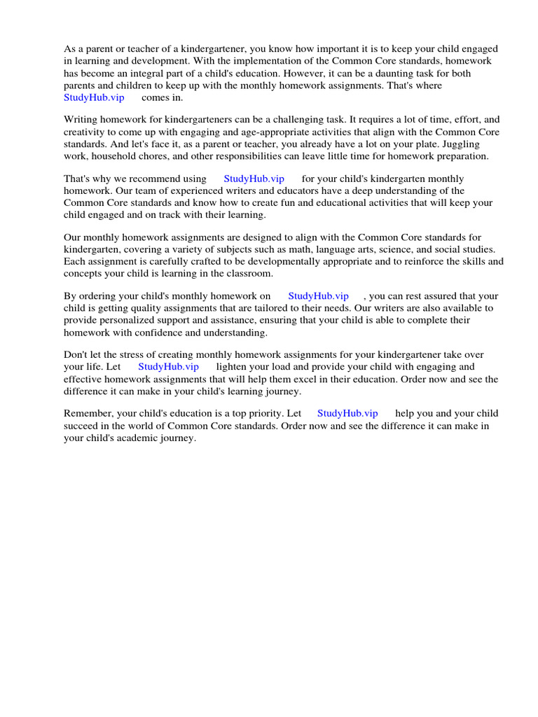 Kindergarten monthly homework common core pdf phonics safari web