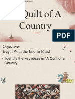 2) A Quilt of A Country-Comprehension Check Questions